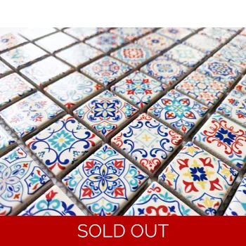 37x Classic Moroccan Multi Colour Turkish Arabic Boho Mosaic Wall Tile